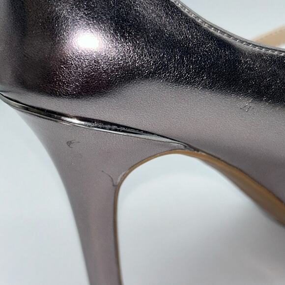 Alfani‎ Step N Flex Heels Womens 10M Dark Pewter Gold Straps Siennahp Pumps NEW - Picture 5 of 15